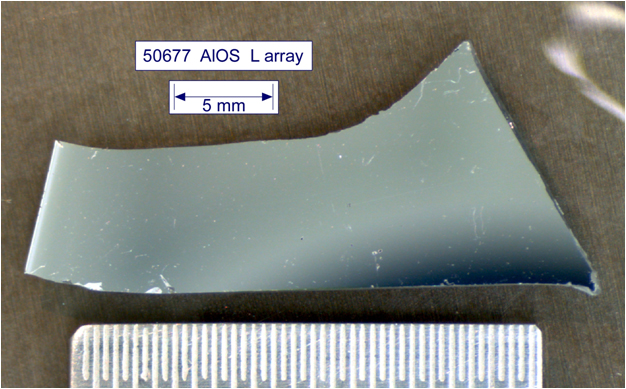Aluminum-on-sapphire sample from the online catalog